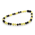 Baltic Amber Baby Teething Necklace Baroque Multicolor Glossy Finish - Wholesale Lot of 10pcs - 32cm / 12.6in - BE169