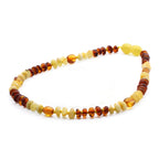 BALTIC AMBER BABY NECKLACES LOT OF 10pcs - ROUNDEL. LE365