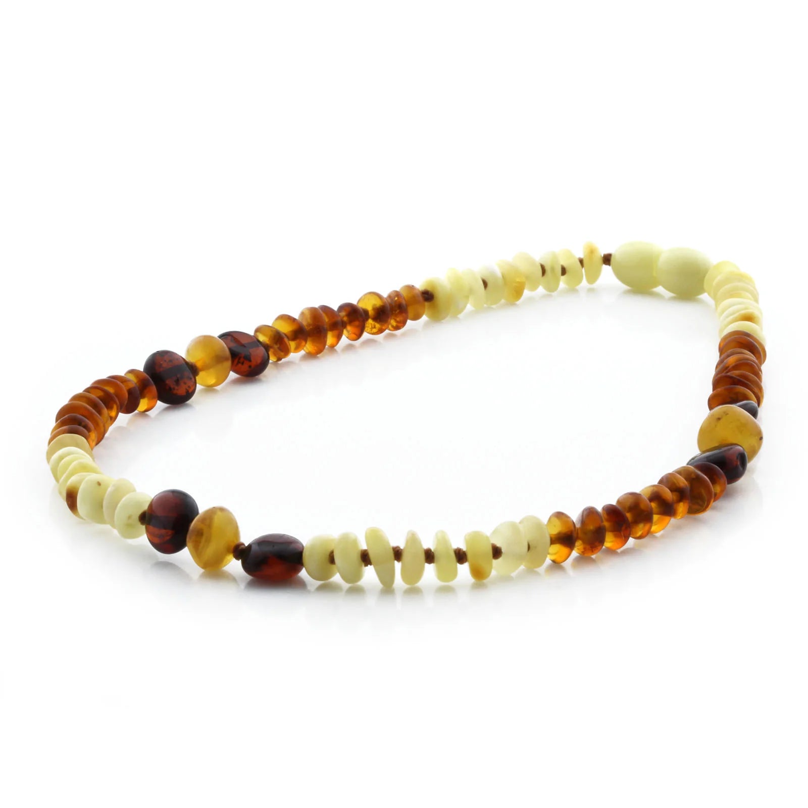 BALTIC AMBER BABY TEETHING NECKLACES LOT OF 10pcs - ROUNDEL. BE167