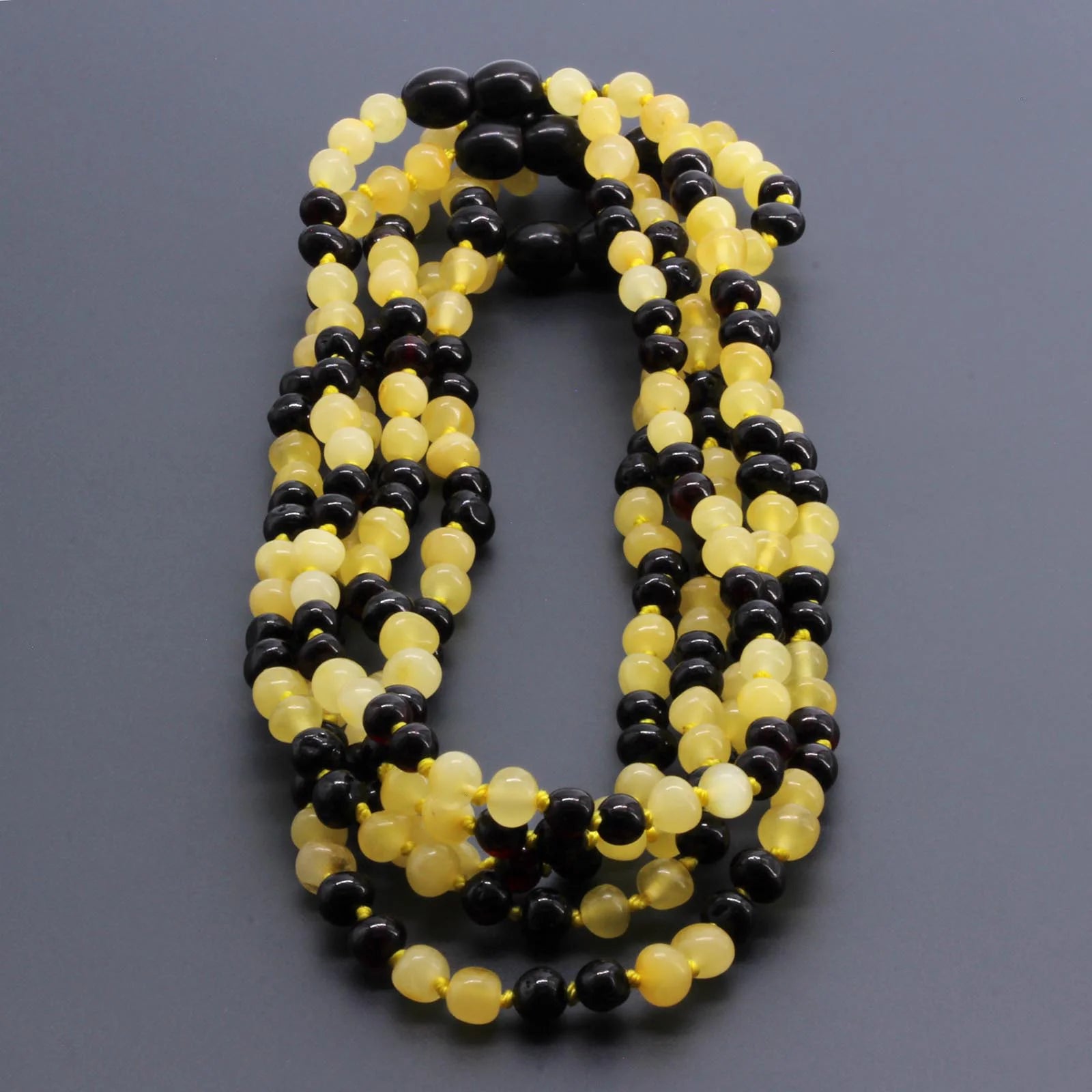 BALTIC AMBER BABY TEETHING NECKLACES LOT OF 10pcs - BAROQUE. BE169