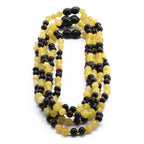 Baltic Amber Baby Teething Necklace Baroque Multicolor Glossy Finish - Wholesale Lot of 10pcs - 32cm / 12.6in - BE169