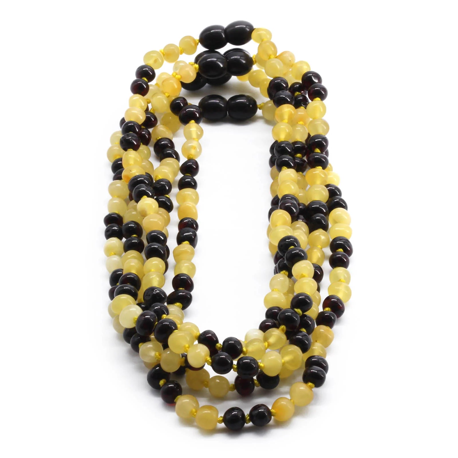 BALTIC AMBER BABY TEETHING NECKLACES LOT OF 10pcs - BAROQUE. BE169