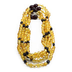 Baltic Amber Baby Teething Necklace Baroque Yellow Glossy Finish - Wholesale Lot of 10pcs - 32cm / 12.6in - BE172