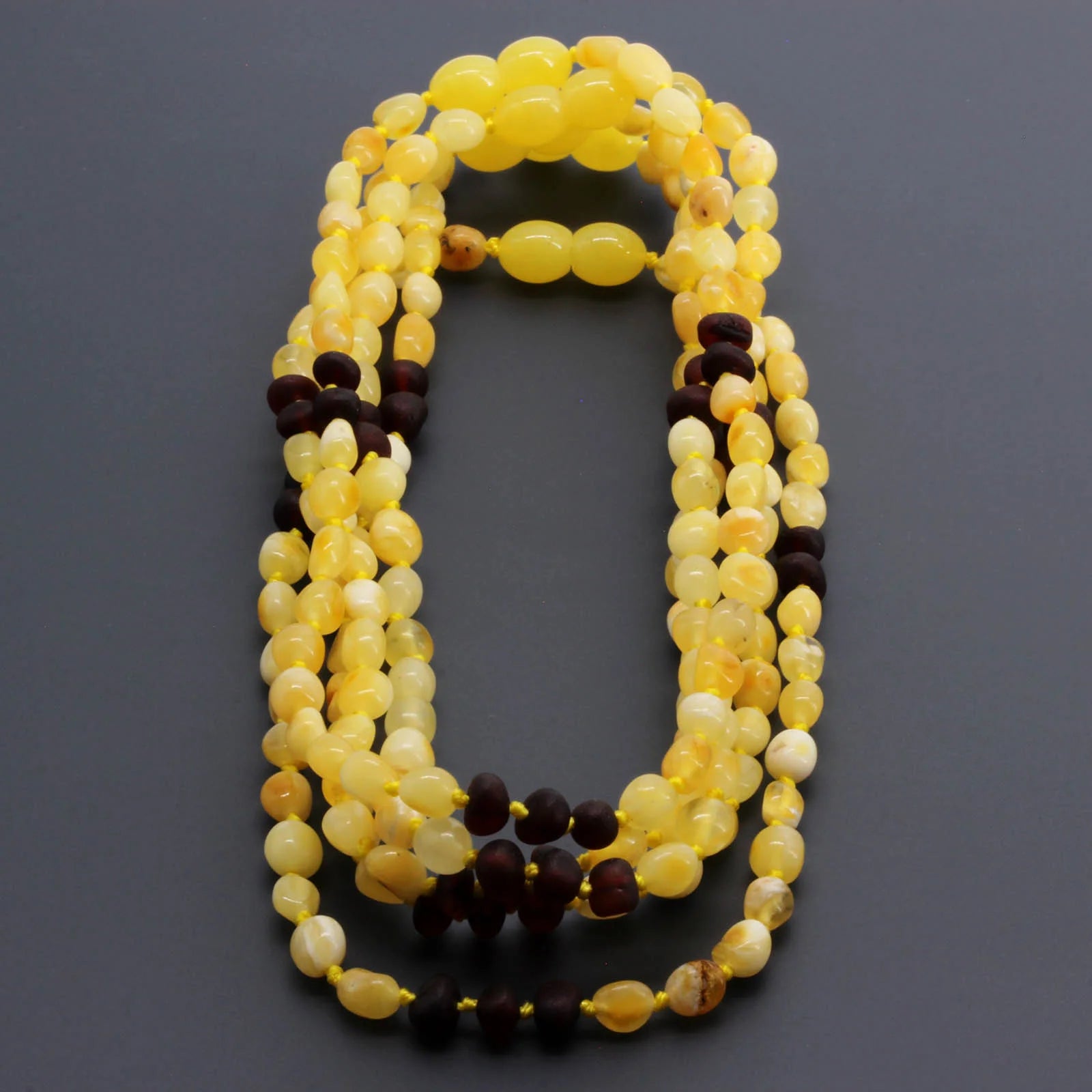 BALTIC AMBER BABY TEETHING NECKLACES LOT OF 10pcs - OLIVE. CE130