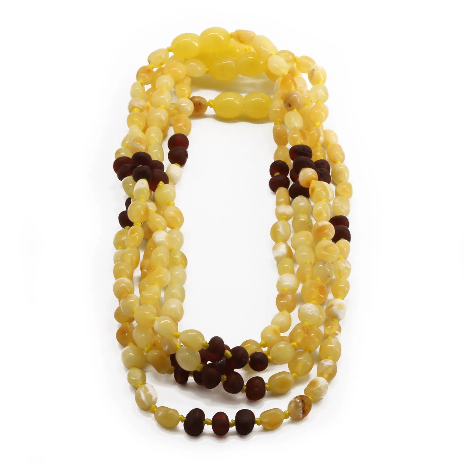 BALTIC AMBER BABY TEETHING NECKLACES LOT OF 10pcs - OLIVE. CE130