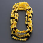 BALTIC AMBER BABY TEETHING NECKLACES LOT OF 10pcs - BAROQUE. CE131