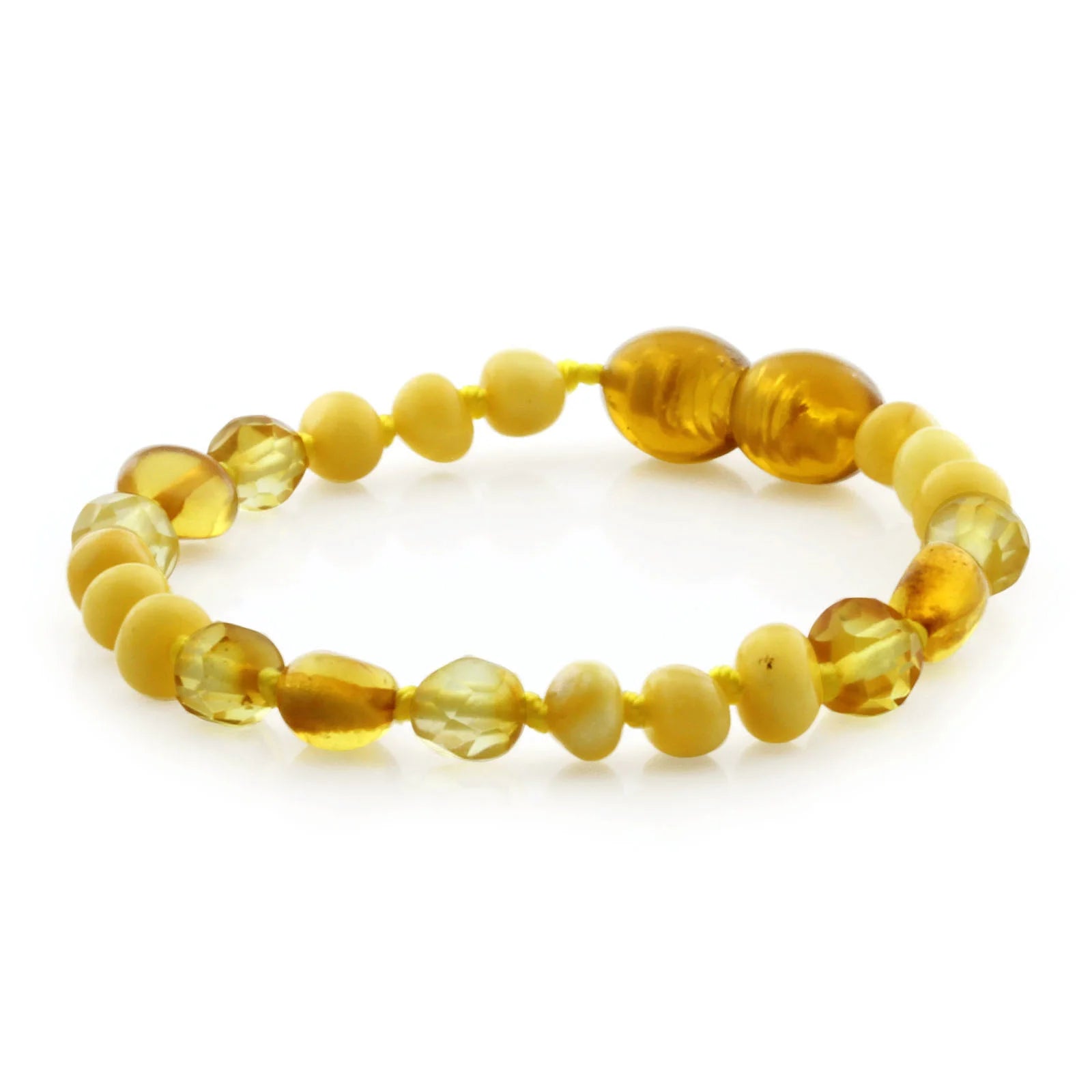BALTIC AMBER BABY TEETHING BRACELETS LOT OF 10pcs - BAROQUE. LE40