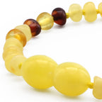 BALTIC AMBER BABY TEETHING BRACELETS LOT OF 10pcs - BAROQUE. LE393