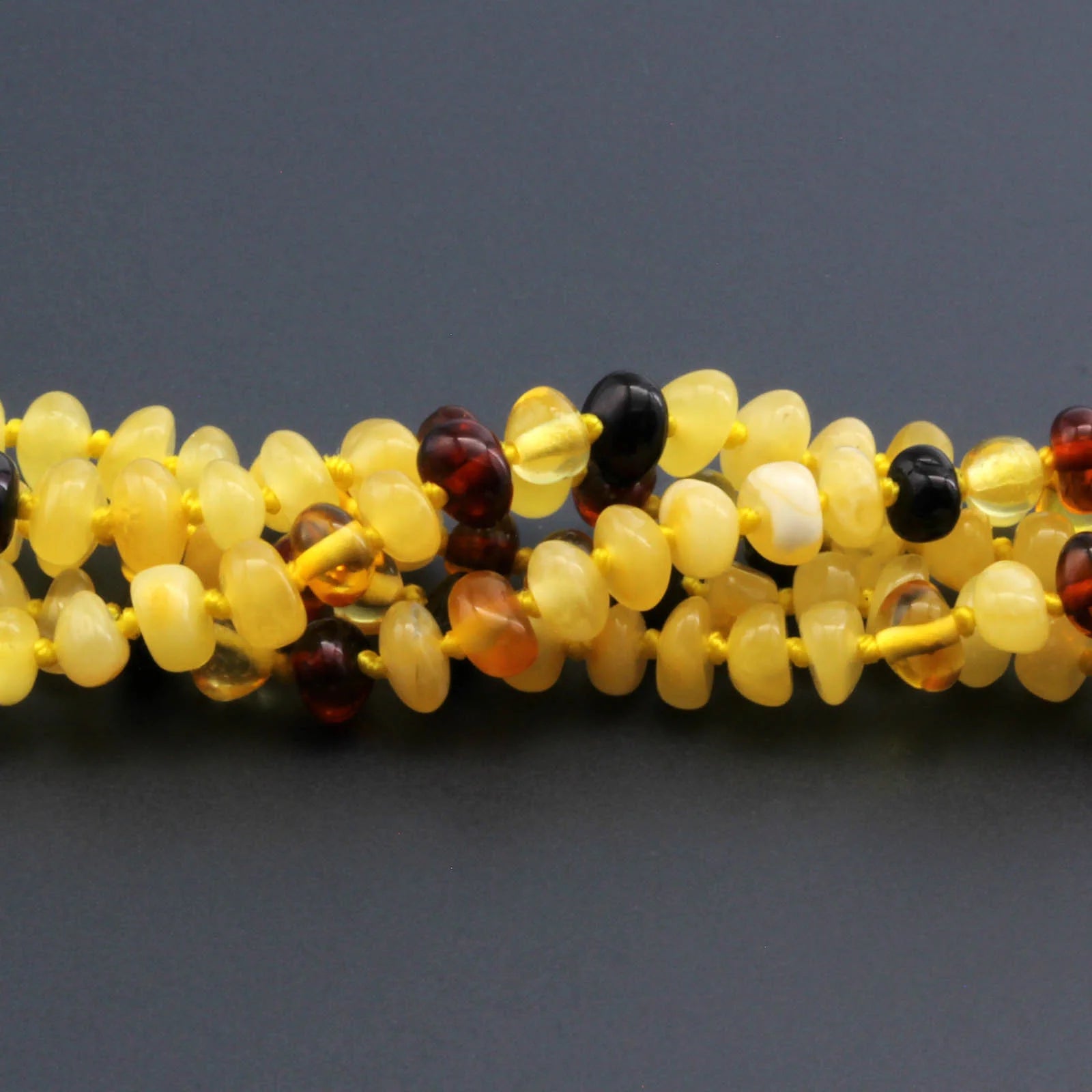 BALTIC AMBER BABY TEETHING NECKLACES LOT OF 10pcs - BAROQUE. LE393