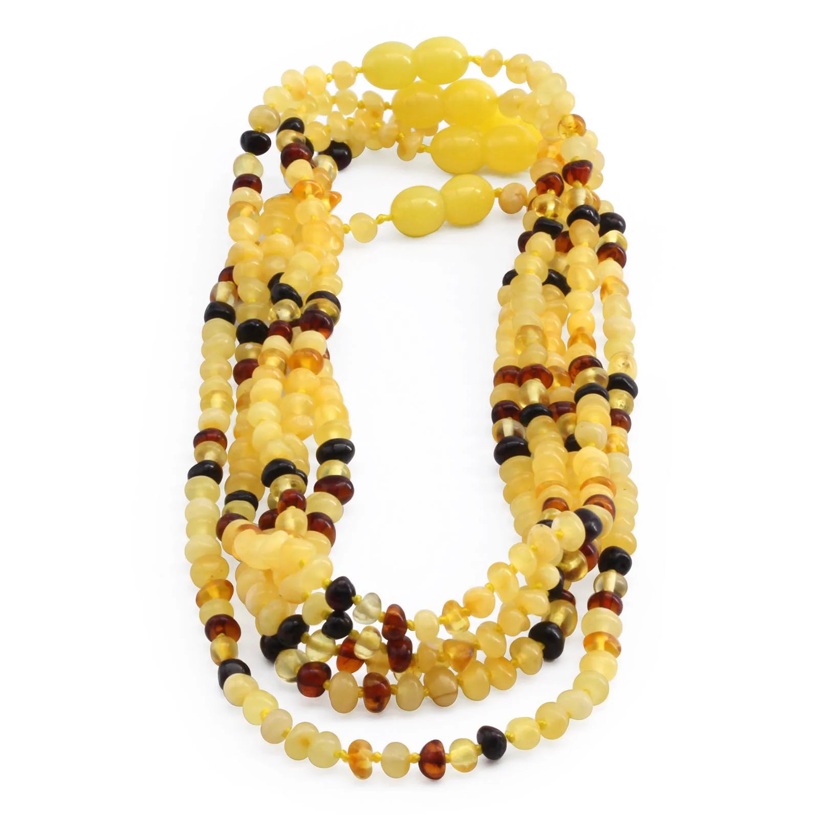BALTIC AMBER BABY TEETHING NECKLACES LOT OF 10pcs - BAROQUE. LE393