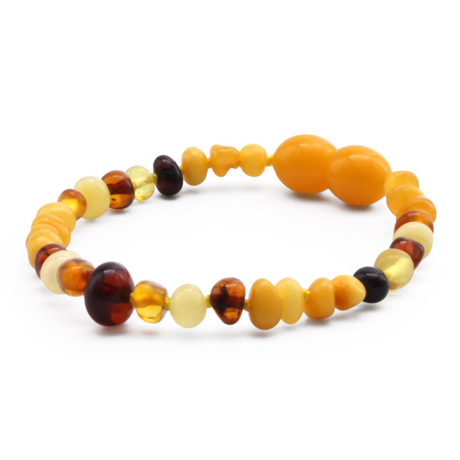 BALTIC AMBER BABY TEETHING BRACELETS LOT OF 10pcs - BAROQUE. BE193