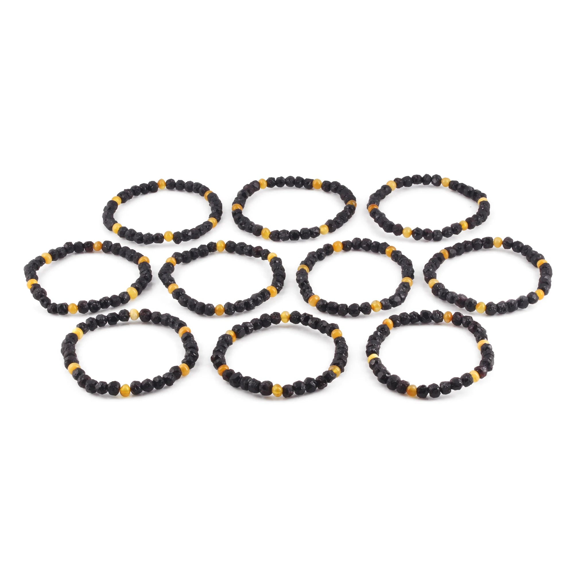 BALTIC AMBER ADULT BRACELETS LOT OF 10pcs - BAROQUE. BLE260