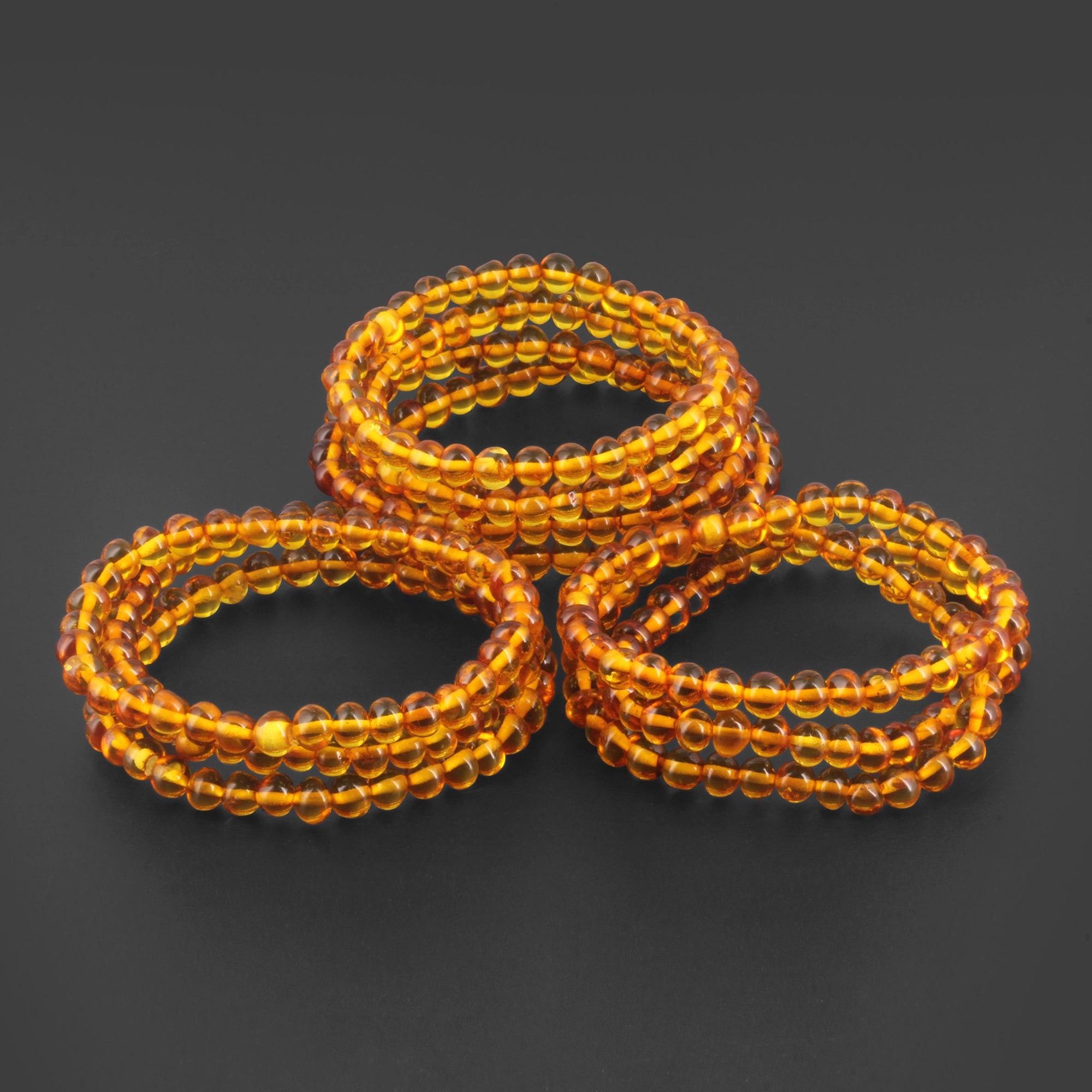 BALTIC AMBER ADULT BRACELETS LOT OF 10pcs - BAROQUE. XB65LC