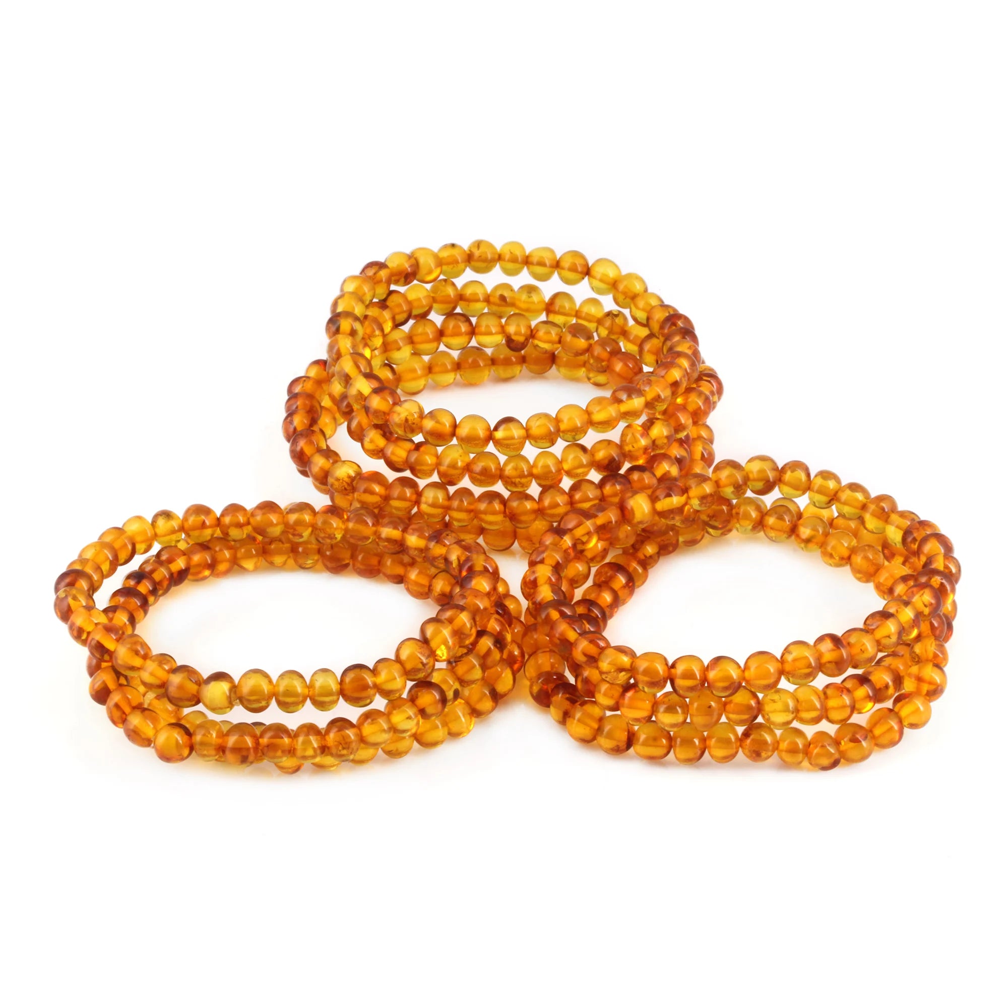 BALTIC AMBER ADULT BRACELETS LOT OF 10pcs - BAROQUE. XB65LC
