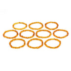 BALTIC AMBER ADULT BRACELETS LOT OF 10pcs - BAROQUE. XB65LC