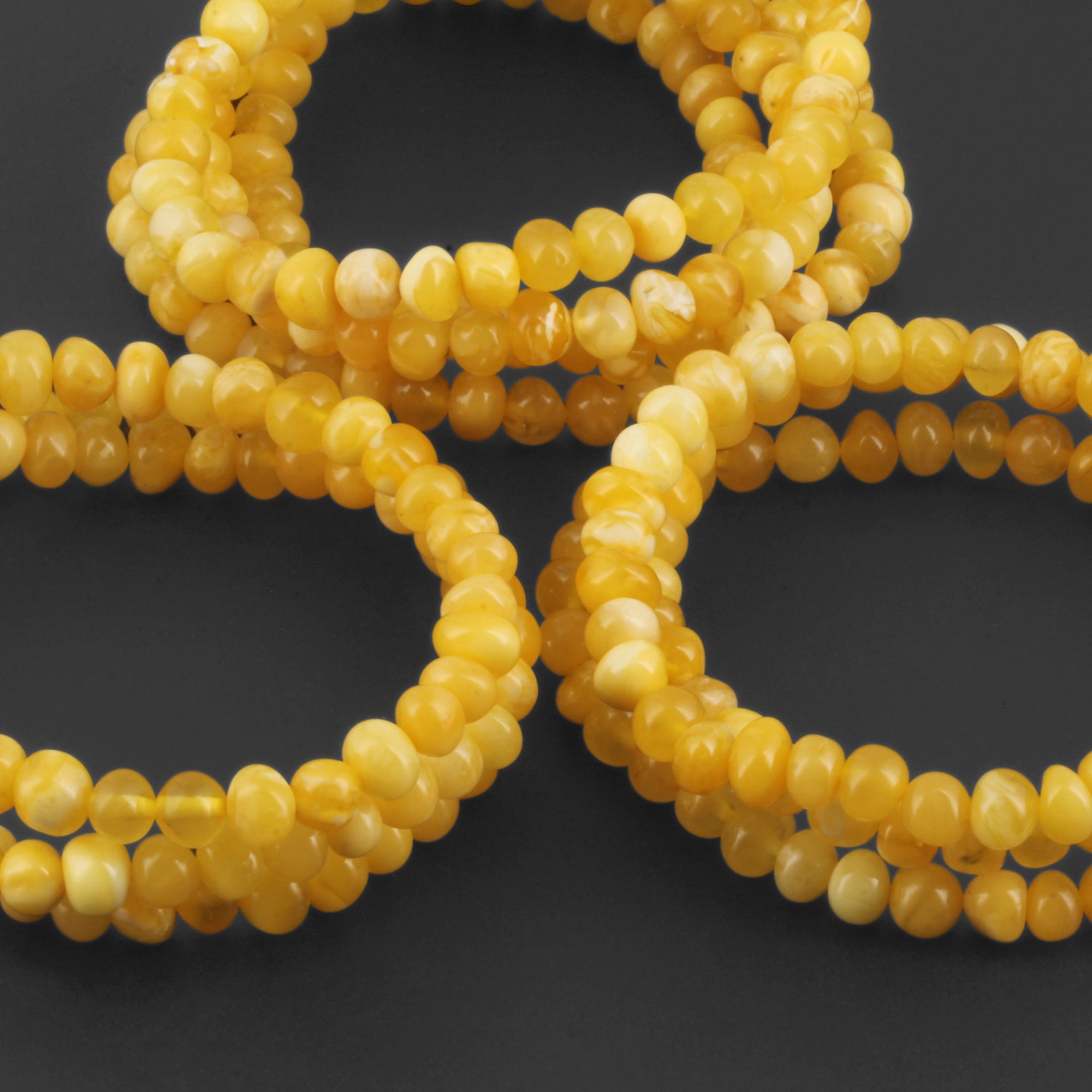 BALTIC AMBER ADULT BRACELETS LOT OF 10pcs - BAROQUE. XB65MY