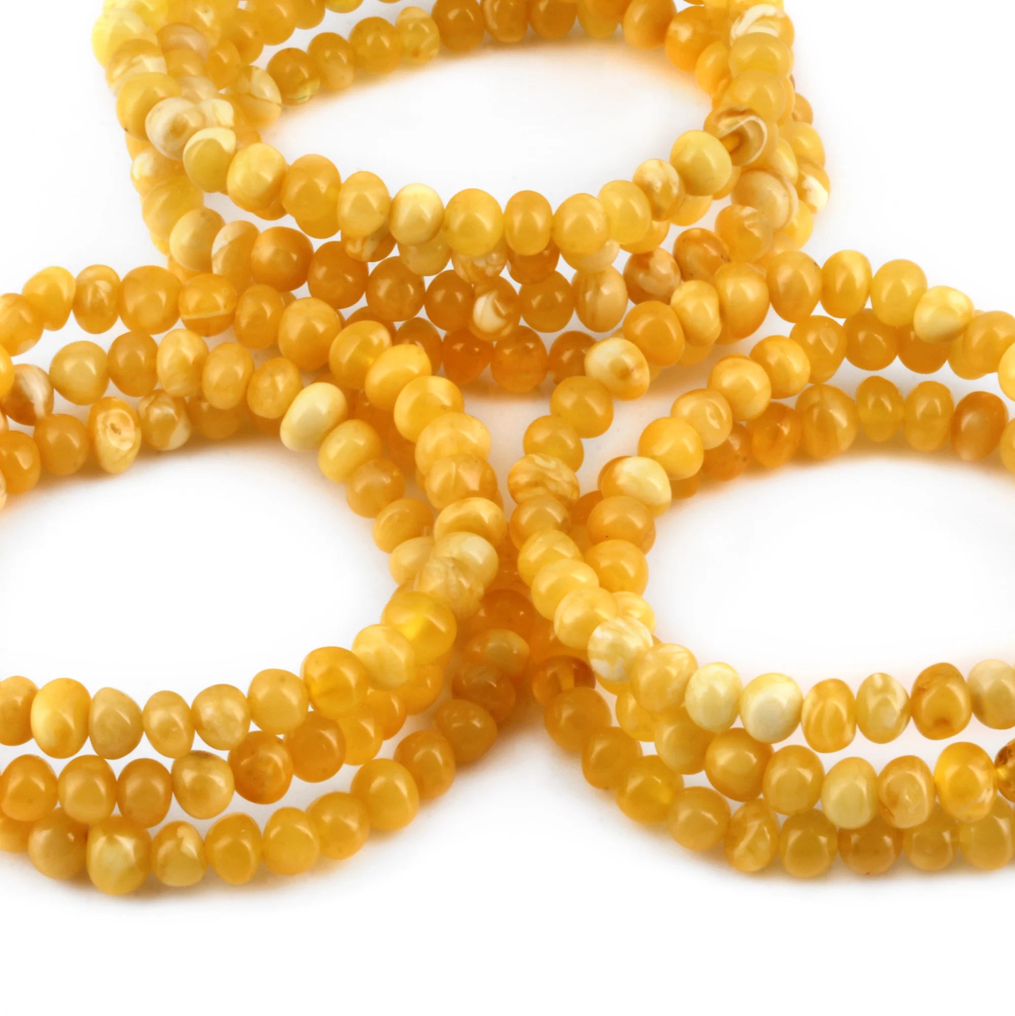 BALTIC AMBER ADULT BRACELETS LOT OF 10pcs - BAROQUE. XB65MY