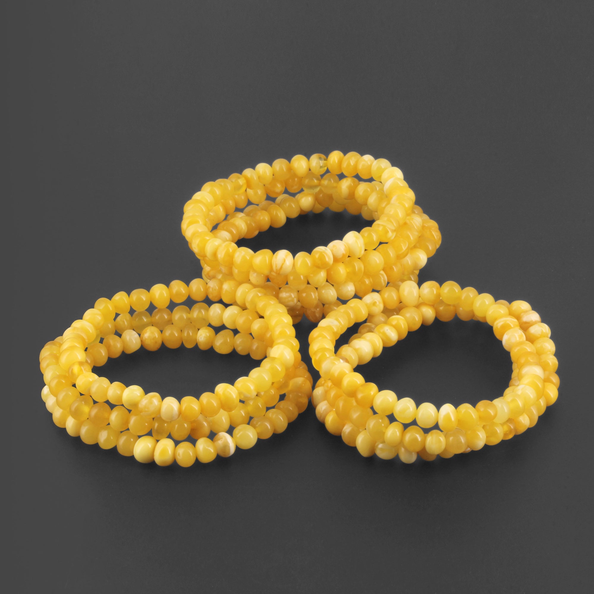 BALTIC AMBER ADULT BRACELETS LOT OF 10pcs - BAROQUE. XB65MY