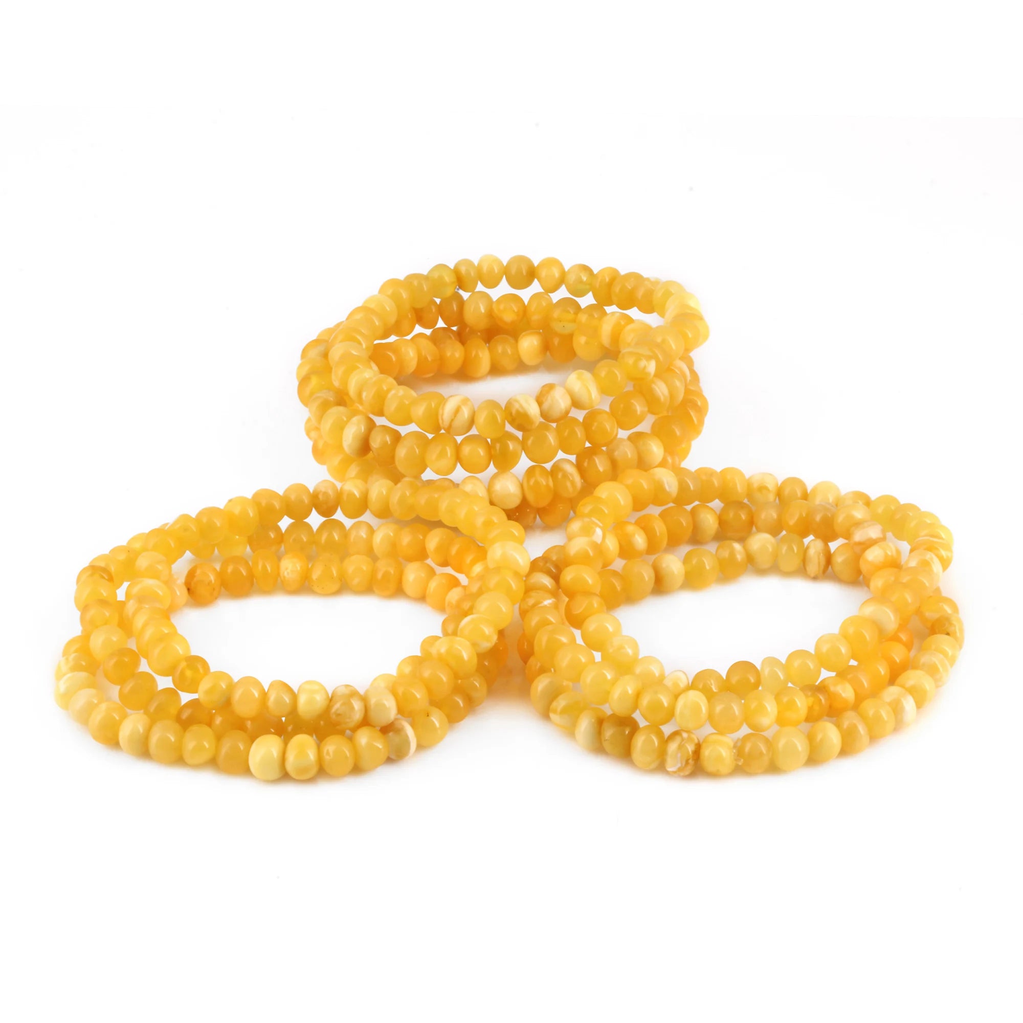 BALTIC AMBER ADULT BRACELETS LOT OF 10pcs - BAROQUE. XB65MY