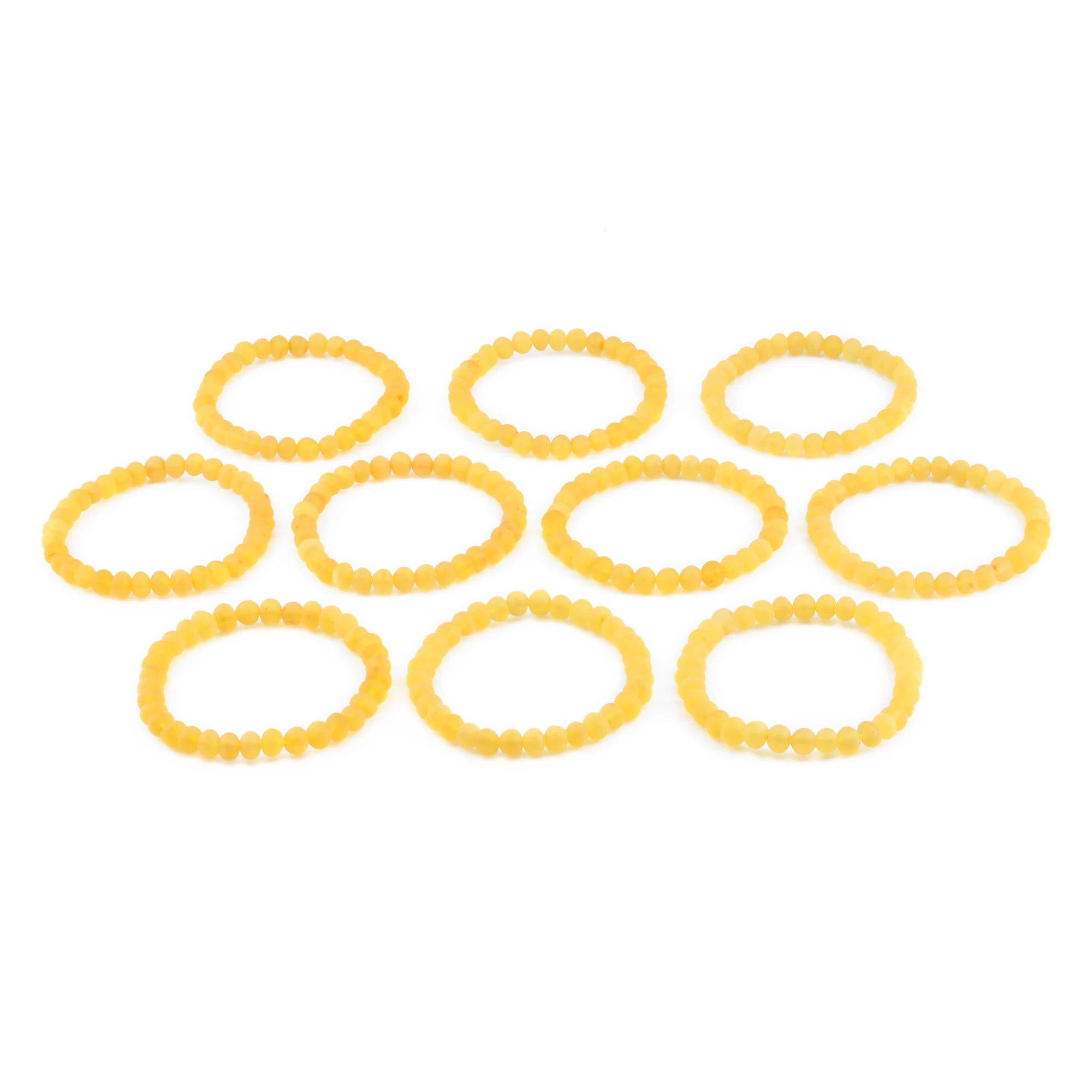 BALTIC AMBER ADULT BRACELETS LOT OF 10pcs - BAROQUE. XB65YM