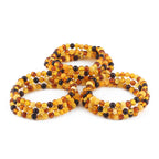 BALTIC AMBER ADULT BRACELETS LOT OF 10pcs - BAROQUE. XB65M