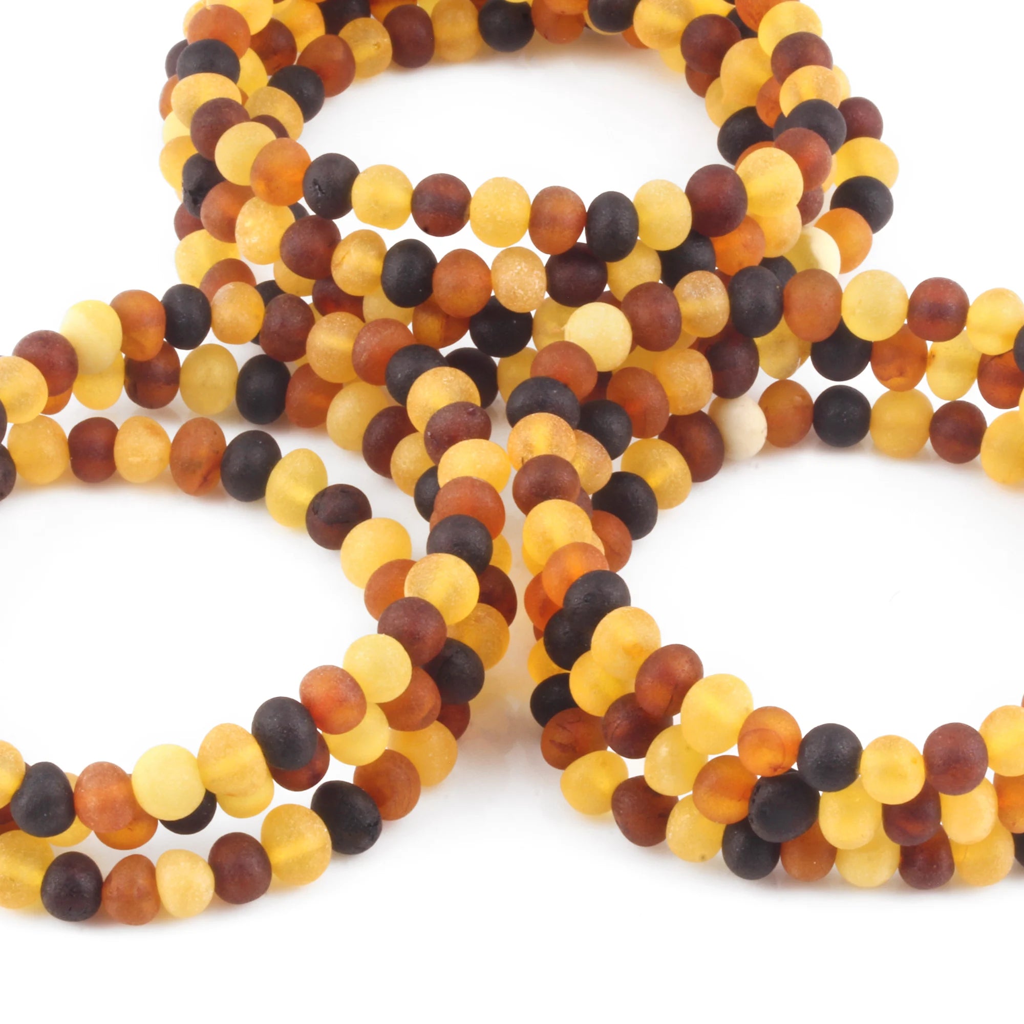 BALTIC AMBER ADULT BRACELETS LOT OF 10pcs - BAROQUE. XB65MM