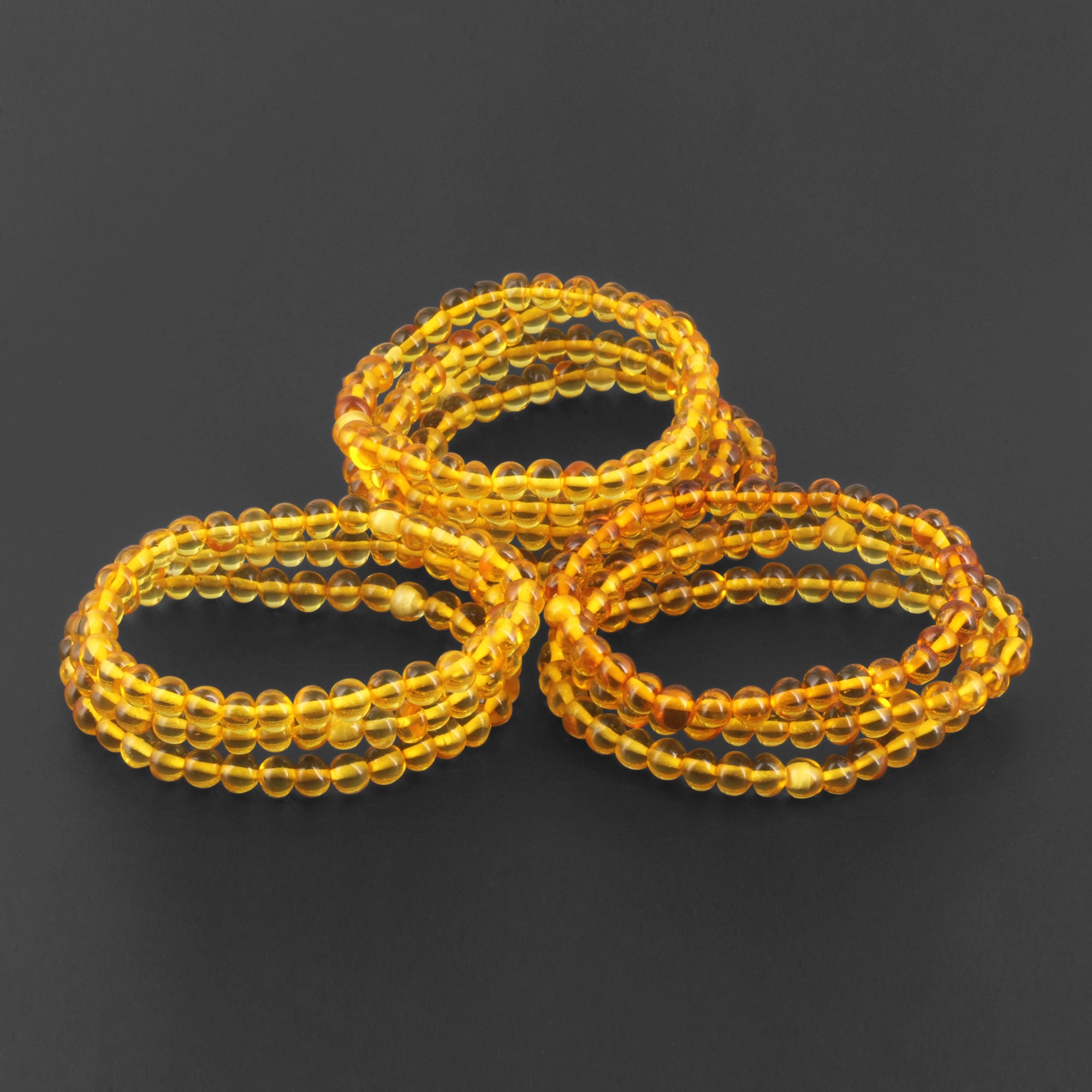 BALTIC AMBER ADULT BRACELETS LOT OF 10pcs - BAROQUE. XB65Y