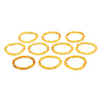 BALTIC AMBER ADULT BRACELETS LOT OF 10pcs - BAROQUE. XB65Y