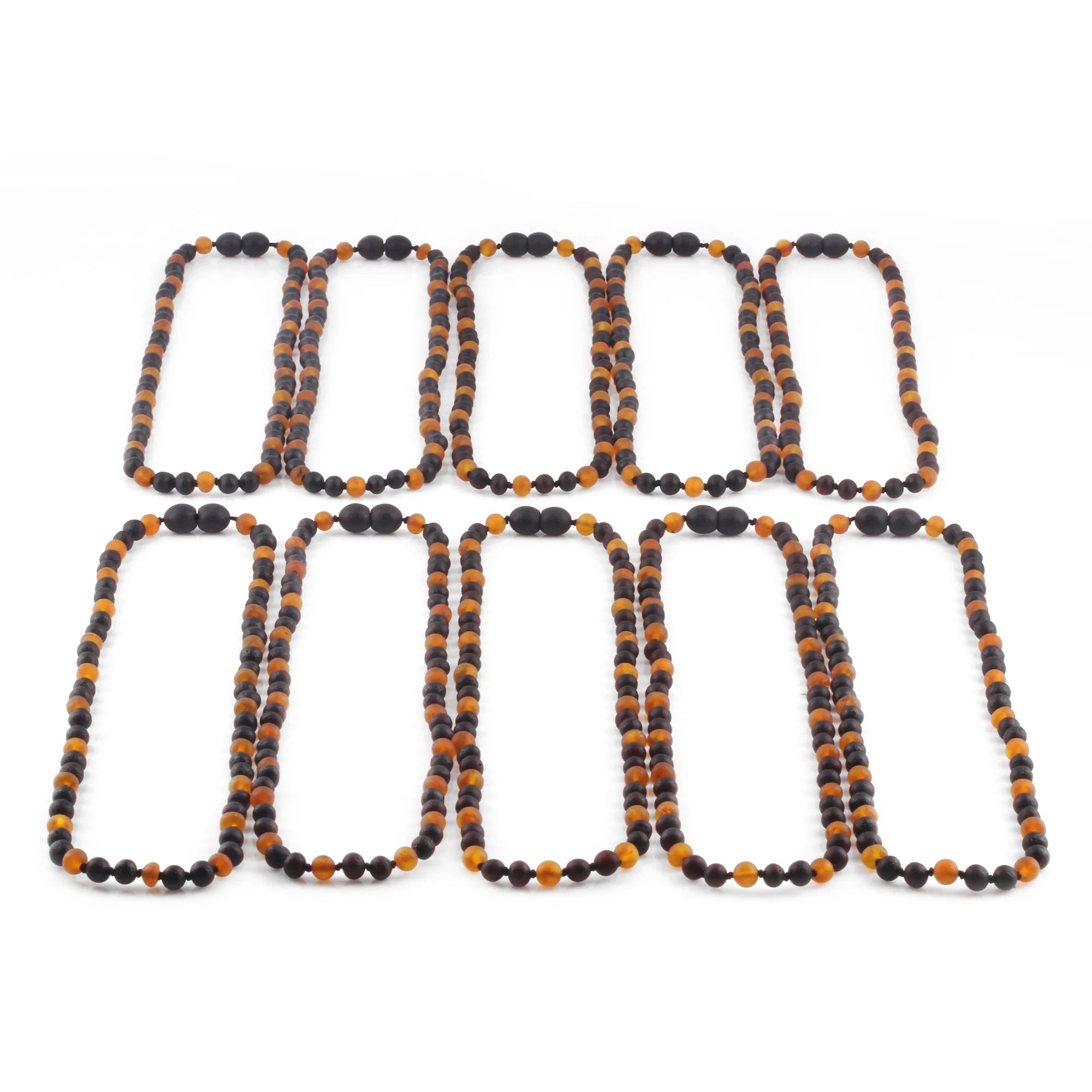 BALTIC AMBER ADULT NECKLACES LOT OF 10pcs - BAROQUE. BLE252