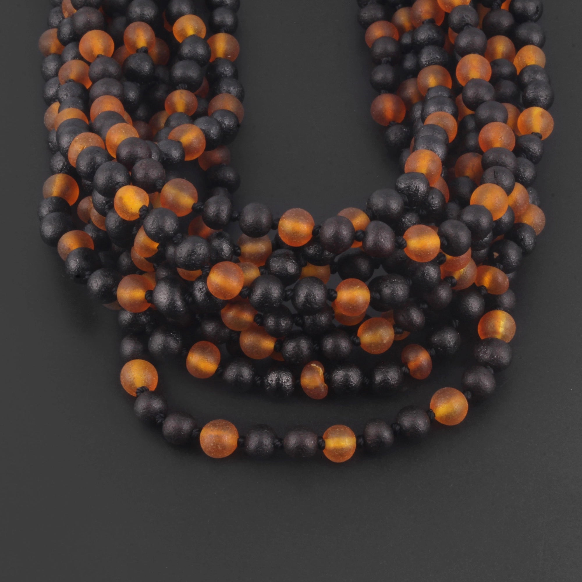 BALTIC AMBER ADULT NECKLACES LOT OF 10pcs - BAROQUE. BLE252