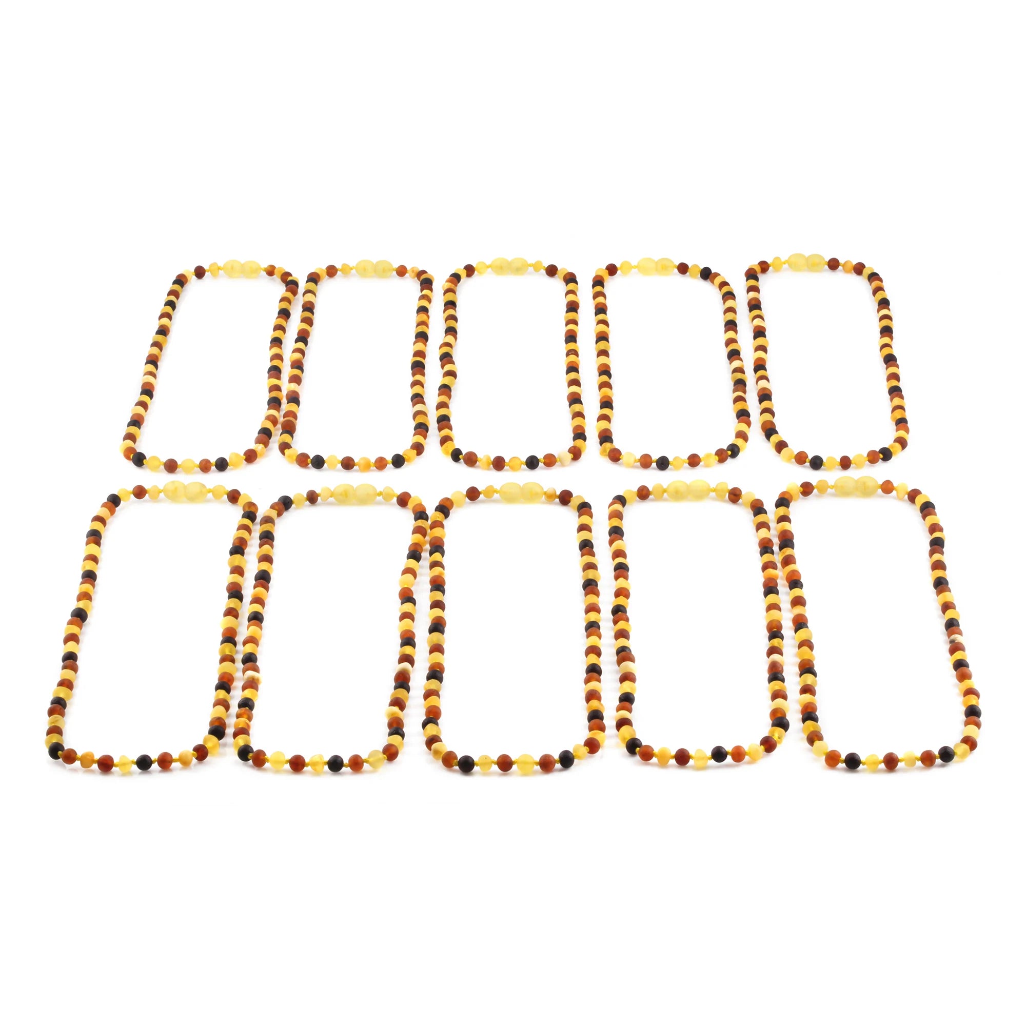 BALTIC AMBER ADULT NECKLACES LOT OF 10pcs - BAROQUE. XB54M1M