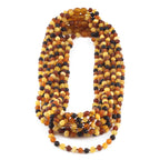 BALTIC AMBER ADULT NECKLACES LOT OF 10pcs - BAROQUE. XB54MM