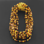 BALTIC AMBER ADULT NECKLACES LOT OF 10pcs - BAROQUE. XB54M1M