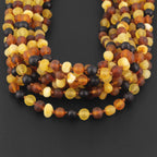 BALTIC AMBER ADULT NECKLACES LOT OF 10pcs - BAROQUE. XB54MM