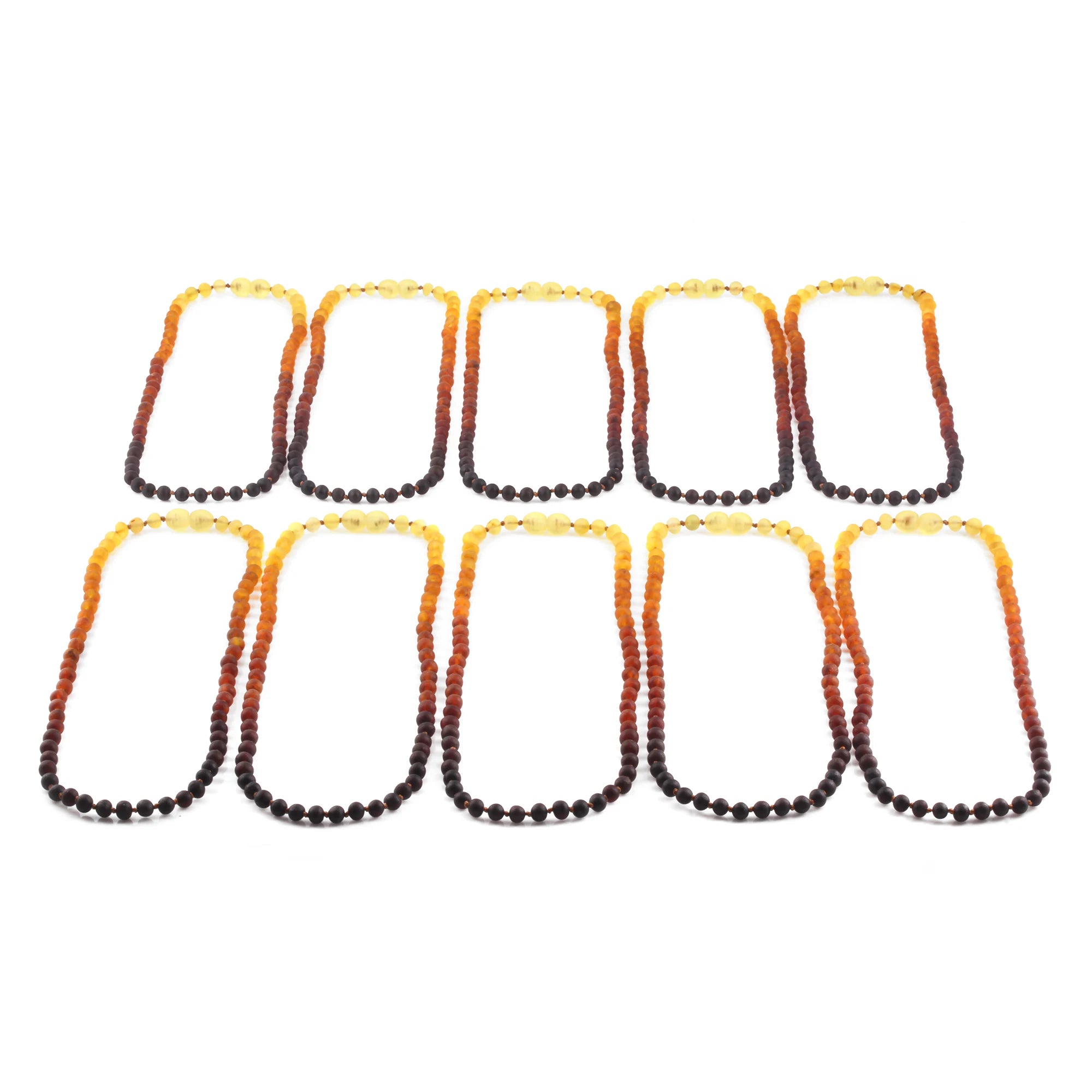 BALTIC AMBER ADULT NECKLACES LOT OF 10pcs - BAROQUE. XB54R1M