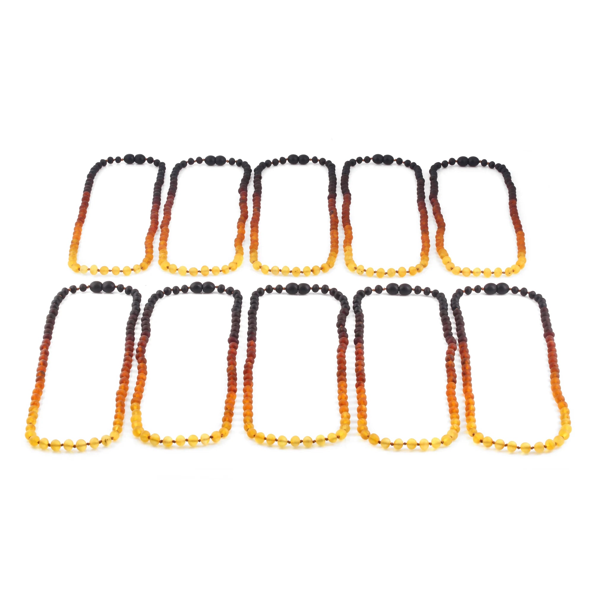 BALTIC AMBER ADULT NECKLACES LOT OF 10pcs - BAROQUE. XB54R2M