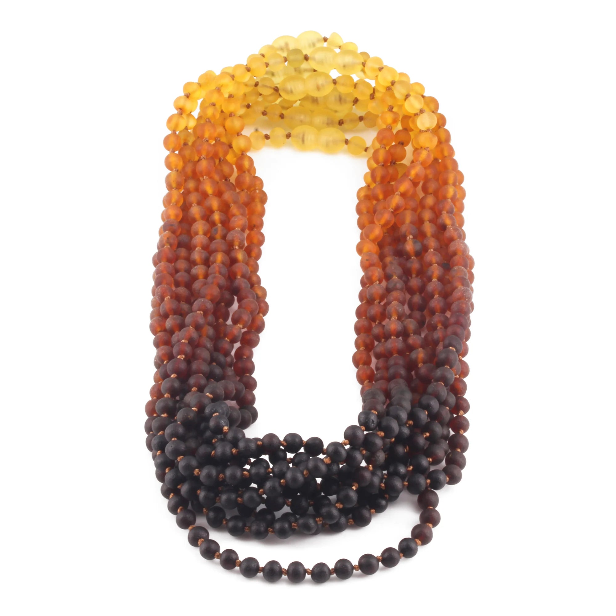 BALTIC AMBER ADULT NECKLACES LOT OF 10pcs - BAROQUE. XB54R1M