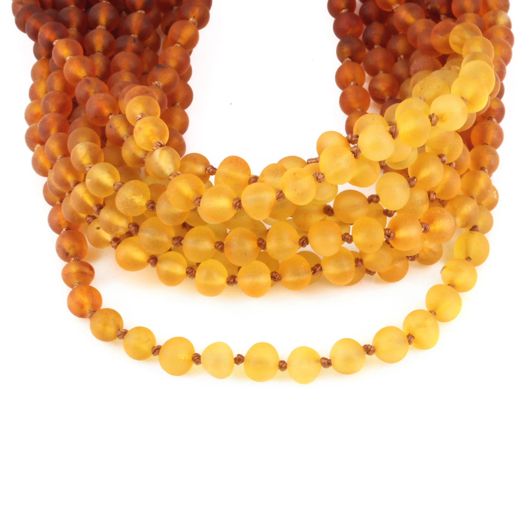 BALTIC AMBER ADULT NECKLACES LOT OF 10pcs - BAROQUE. XB54R2M