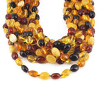 BALTIC AMBER ADULT NECKLACES LOT OF 10pcs - OLIVE. XO75M