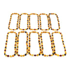 BALTIC AMBER ADULT NECKLACES LOT OF 10pcs - OLIVE. XO75M