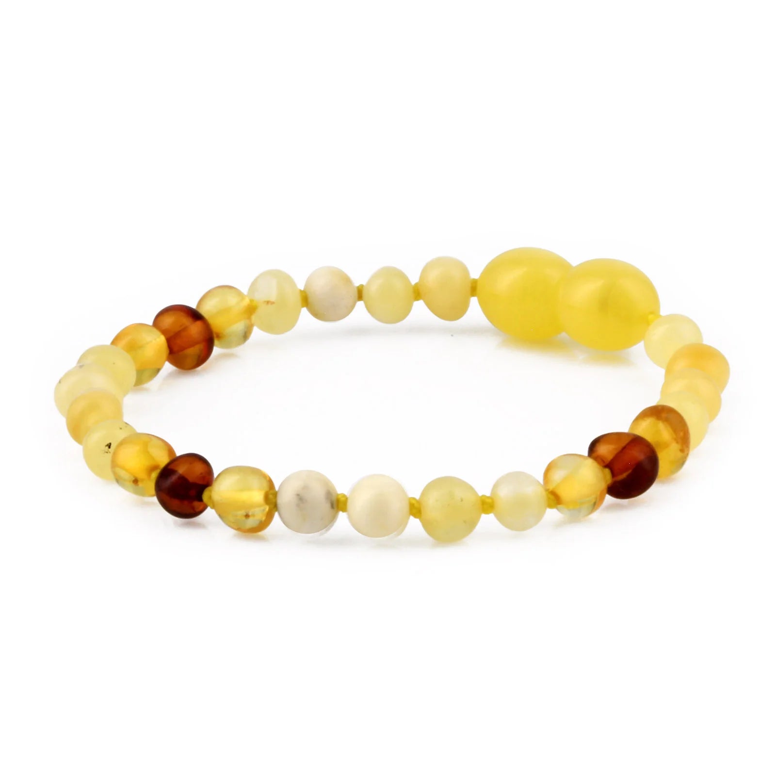 BALTIC AMBER BABY TEETHING BRACELETS LOT OF 10pcs - BAROQUE. XLE8
