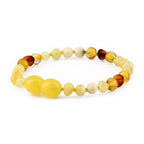 BALTIC AMBER BABY TEETHING BRACELETS LOT OF 10pcs - BAROQUE. XLE8