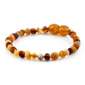 BALTIC AMBER BABY TEETHING BRACELETS LOT OF 10pcs - BAROQUE. BE229
