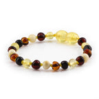 BALTIC AMBER BABY TEETHING BRACELETS LOT OF 10pcs - BAROQUE. XB54M1C