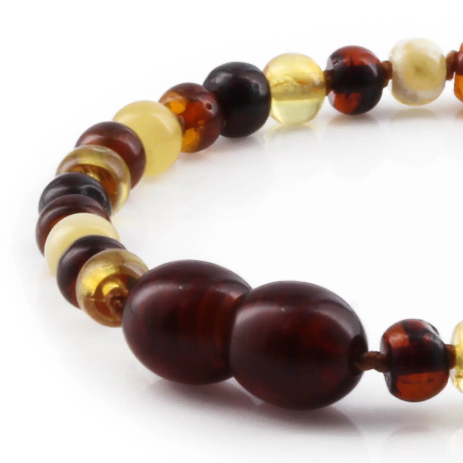 BALTIC AMBER BABY TEETHING BRACELETS LOT OF 10pcs - TABLET. CLE5