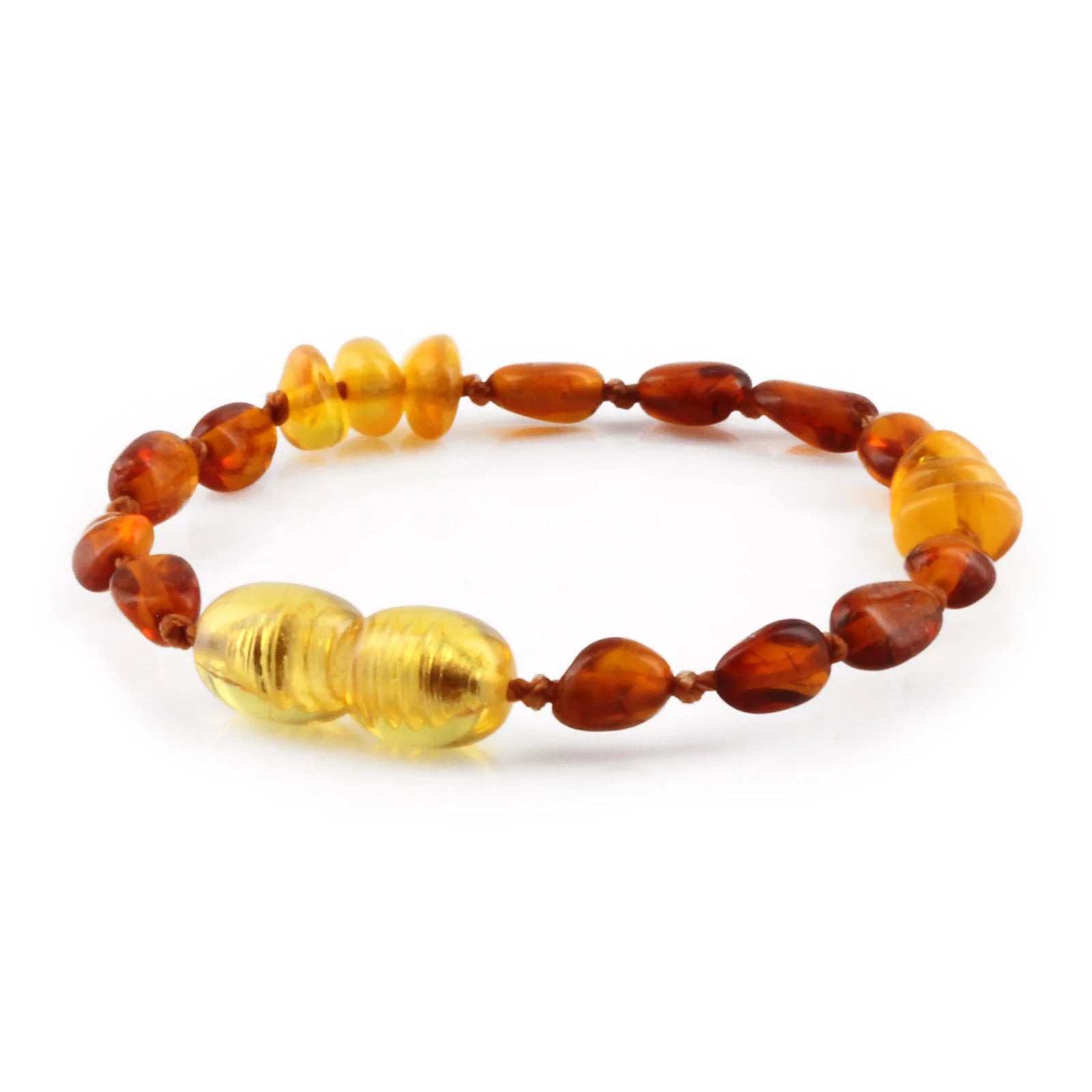 BALTIC AMBER BABY TEETHING BRACELETS LOT OF 10pcs - OLIVE. CE88