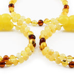 BALTIC AMBER BABY TEETHING BRACELETS LOT OF 10pcs - BAROQUE. XLE8