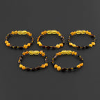 BALTIC AMBER BABY TEETHING BRACELETS LOT OF 10pcs - OLIVE. BE138