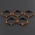 BALTIC AMBER BABY TEETHING BRACELETS LOT OF 10pcs - Olive. CE81
