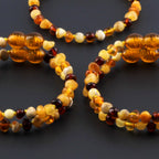 BALTIC AMBER BABY TEETHING BRACELETS LOT OF 10pcs - BAROQUE. BE229
